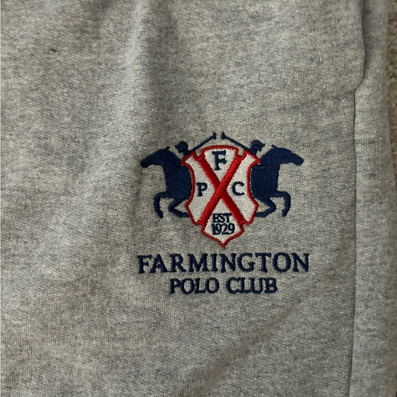 NWOT Custom Embroidered Farmington Polo Club Sweatpants. - Picture 1 of 3